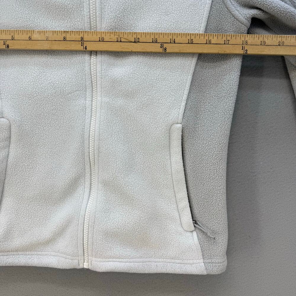 The North Face Fleece Jacket Women's Size S/P White Grey Casual Outerwear Preppy - Picture 12 of 14